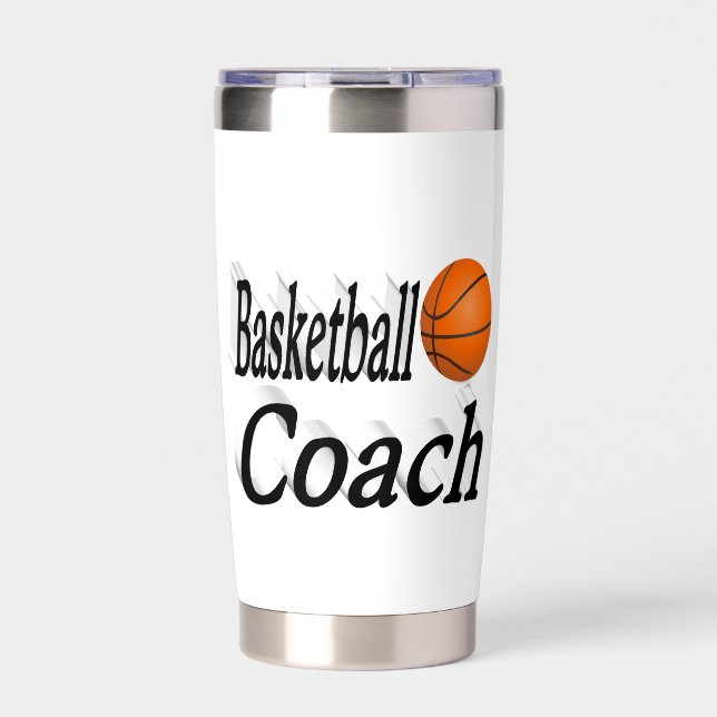 Botella Aislada Entrenador de baloncesto (Frente)