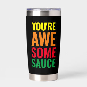 Botella Aislada ¡Eres Awesomesauce! Día Mundial del Cumplimiento