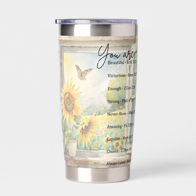 Botella Aislada Eres: Hermoso, escrituras personalizadas (Derecha)