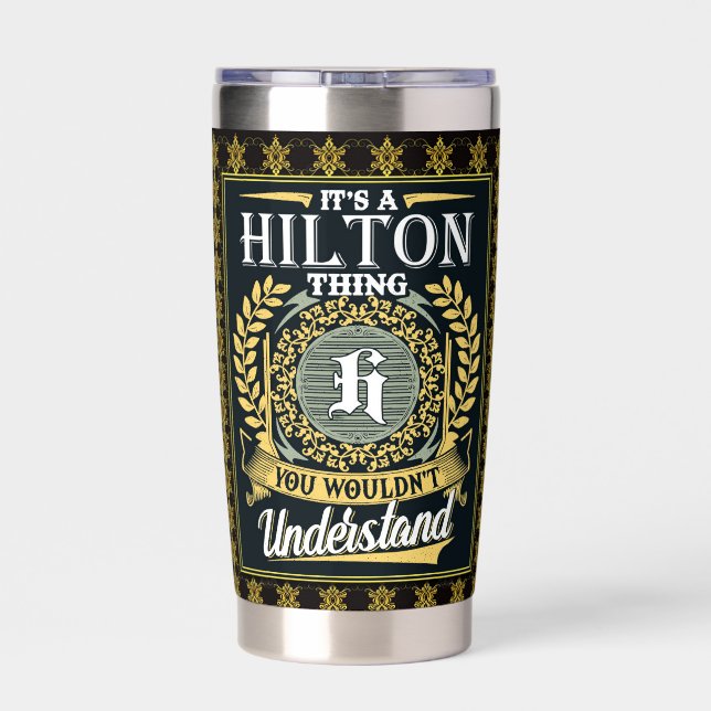 Botella Aislada Es algo Hilton que no se puede entender (Detrás)