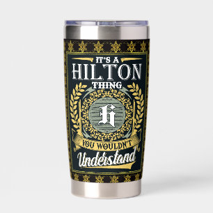 Botella Aislada Es algo Hilton que no se puede entender