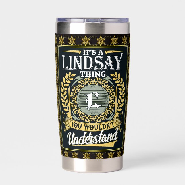 Botella Aislada Es Cosa De Lindsay No Puedes Entender (Detrás)