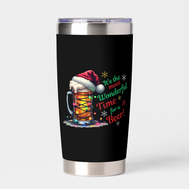 Botella Aislada Es el momento más maravilloso para un remolino de  (Frente)