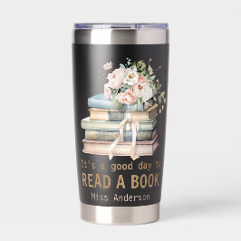 Botella Aislada Es un buen día para leer un libro Profesor leyendo