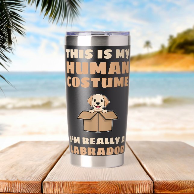 Botella Aislada Este Es Mi Disfraz De Humano Realmente Soy Un Labr (Playa (girada))