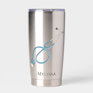 Botella Aislada Estetoscopio de Asistente Médico Personalizado