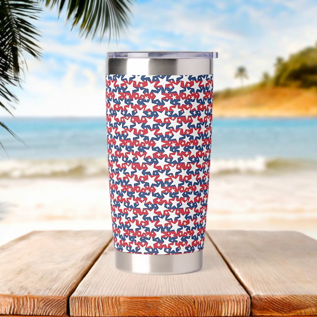 Botella Aislada Estrellas y franjas (Playa)