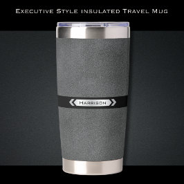 Botella Aislada Executive Gray Office Travel Mug