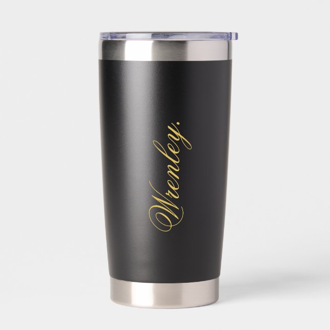 Botella Aislada Eye Catching Stylish Custom Name (Izquierdo)
