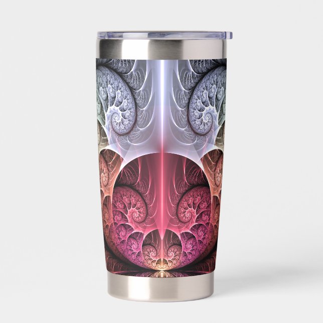 Botella Aislada Fantasía irreal abstracta arte fractal (Izquierdo)