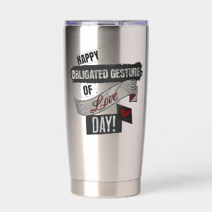 Botella Aislada Feliz Día del Gesto Obligatorio de Amor San Valent