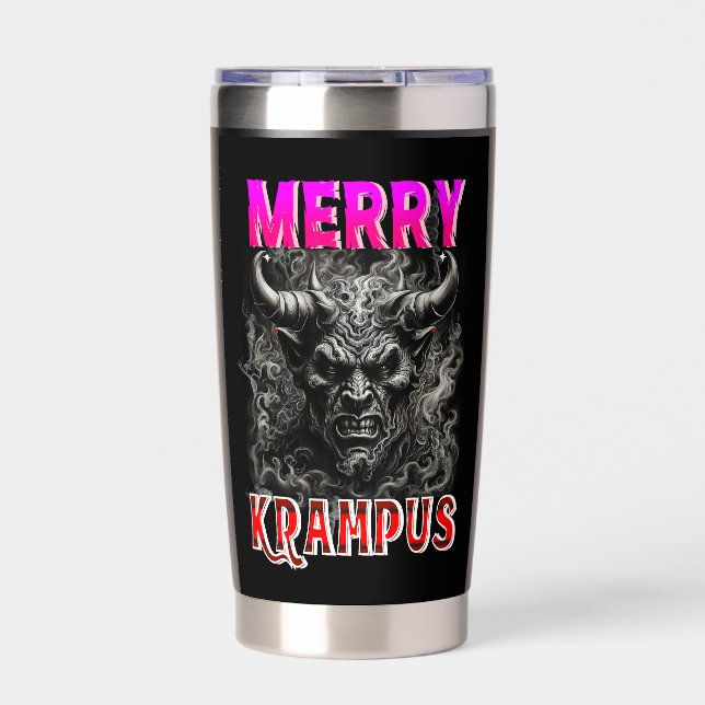 Botella Aislada Feliz Krampus (Frente)
