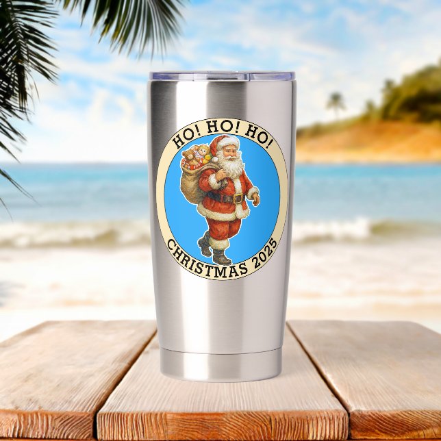 Botella Aislada Feliz Navidad (Playa (girada))