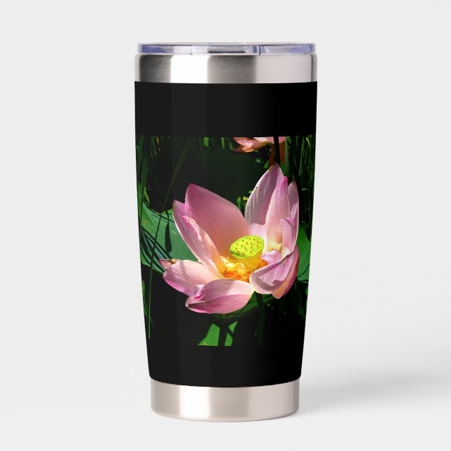 Botella Aislada Flor de Loto (Frente)