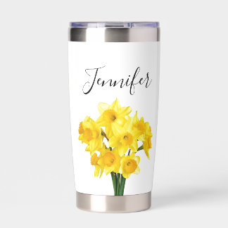 Botella Aislada Flor del mes de nacimiento Marzo- Eres- personaliz