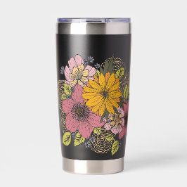 Botella Aislada Floral Bouquet Tall Tumbler