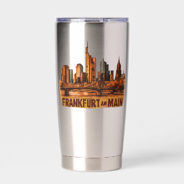 Botella Aislada Frankfurt am Main - abstrakte Kunst - Skyline