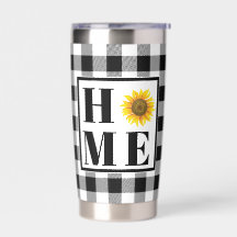 girasol de cuadros de Búfalo "Hogar"  