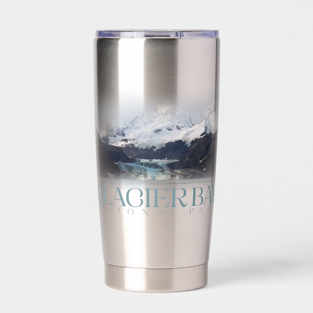 Botella Aislada Glacier Bay Tumbler, National Park Travel Mug (Frente)