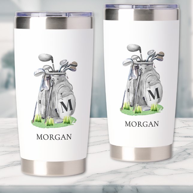 Botella Aislada Golf Monogram (Monogram Golf Insulated Tumbler)