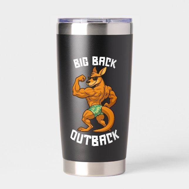 Botella Aislada Gran Espalda Outback – Divertido Entrenamiento de  (Frente)