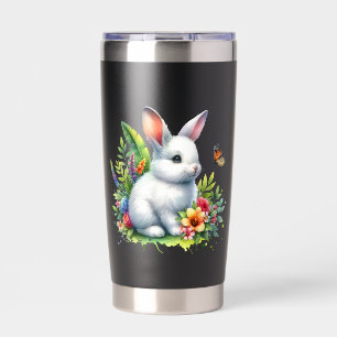 Botella Aislada Granja de animales conejos sublimación Clipart-881