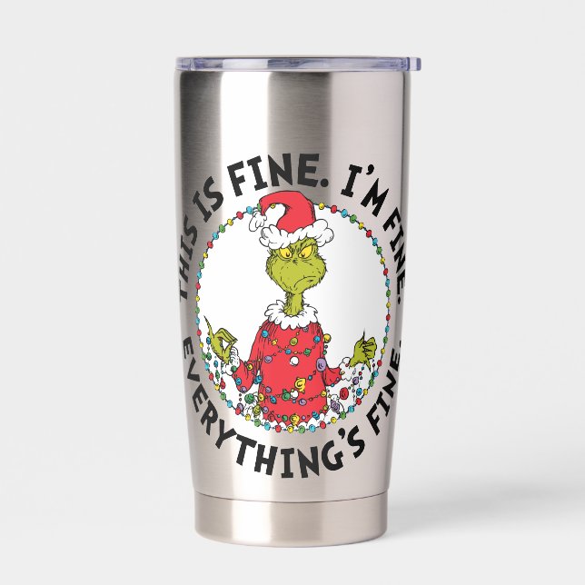 Botella Aislada Grinch | Everything's Fine (Izquierdo)