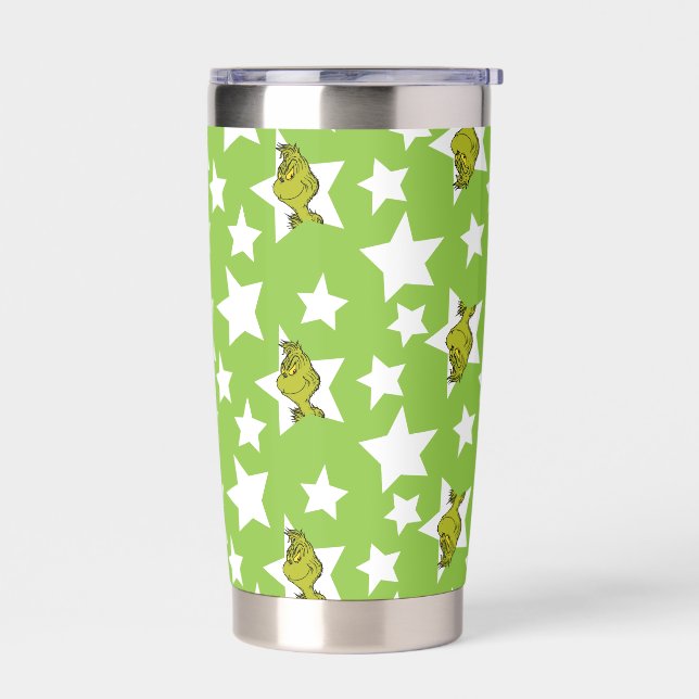 Botella Aislada Grinch Peeking Star Pattern (Izquierdo)