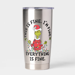 Botella Aislada Grinch Todo está bien