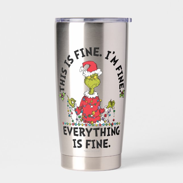 Botella Aislada Grinch | Todo está bien (Izquierdo)