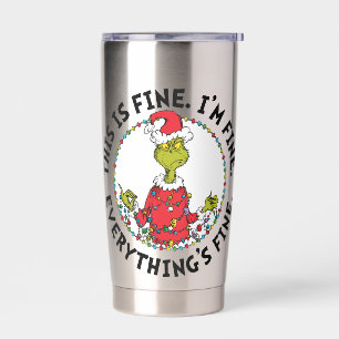 Botella Aislada Grinch   Todo está bien