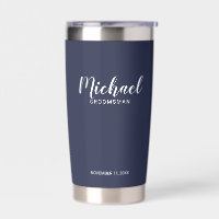 Groomsmen personalizado de escritura moderna