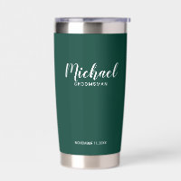 Groomsmen personalizado de escritura moderna