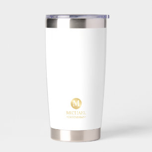 Botella Aislada Groomsmen personalizado de oro masculino