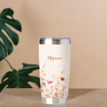 Guión de nombre personalizado color beige de flore