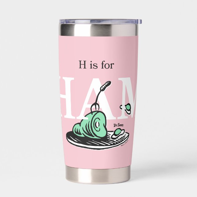 Botella Aislada "H es para HAM" | Diseño de alfabeto (Izquierdo)