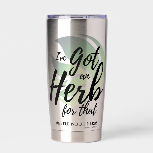 Botella Aislada Hierba para esa taza de café (Frente)