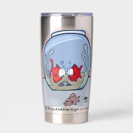 Botella Aislada Historia divertida de peces