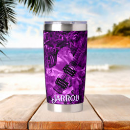 Botella Aislada I Love Rock 'N Roll Electric Guitar Personalized