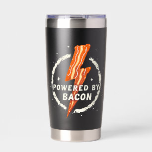 Botella Aislada Impulsado por Bacon Funny Retro Foodie Estético
