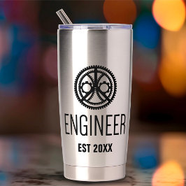 Botella Aislada Ingeniero creado, Personalizado de licenciado en i