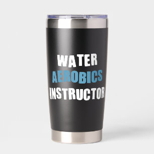 Botella Aislada Instructor de Aeróbic Acuático Personalizado