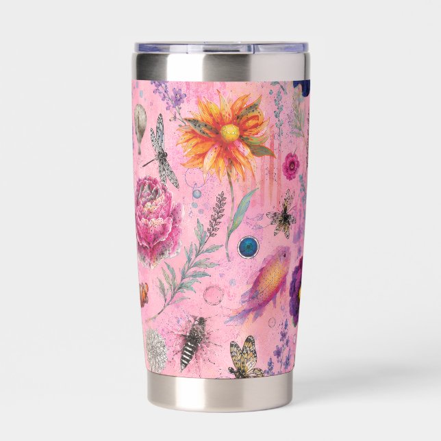 Botella Aislada Jardín de Floración Caprichosa (Frente)
