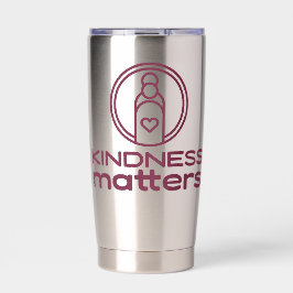 Botella Aislada La Amabilidad Importa El Tumbler Termal De Acero I