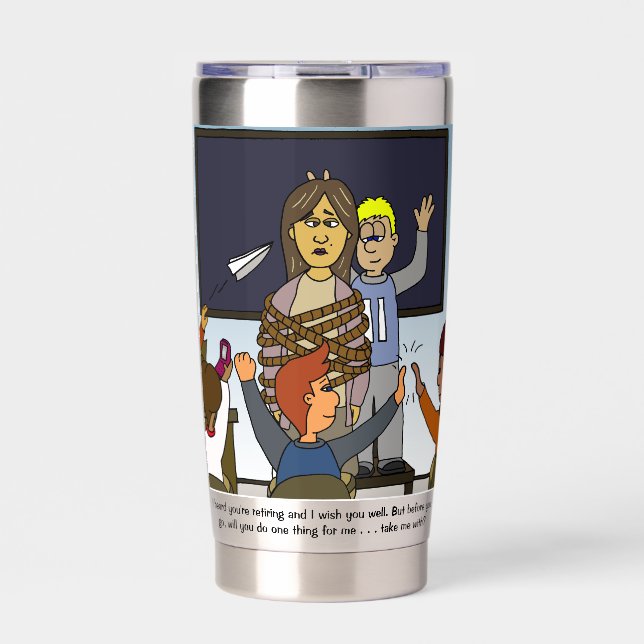 Botella Aislada La Jubilación De Maestros Me Lleva Con (Frente)