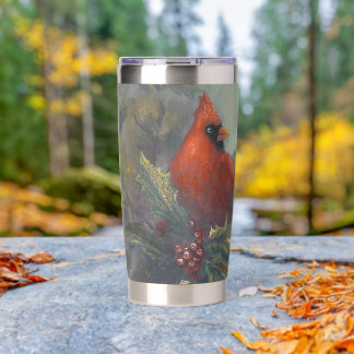 Botella Aislada "La Navidad se acerca" Cardenal