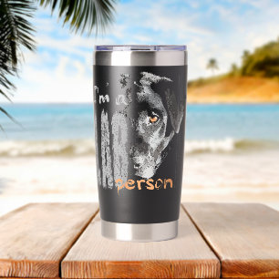 Botella Aislada Labrador Soy una persona LAB Perro Labrador