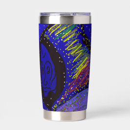 Botella Aislada Lady in Wintertime 