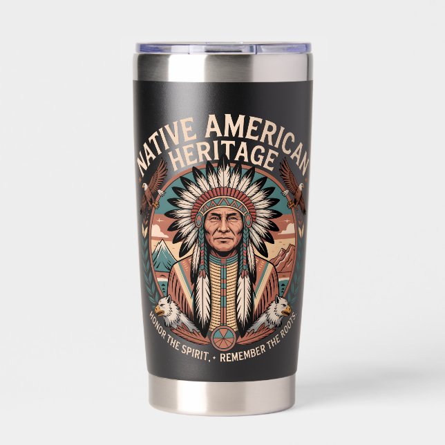 Botella Aislada Legado de los nativos americanos (Frente)