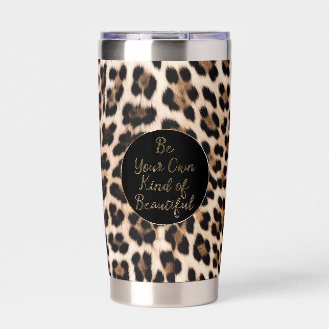 Botella Aislada Leopard Print Gold Beautiful (Frente)